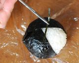 A picture of step 4 of Super Mario Chain Chomp Bento.