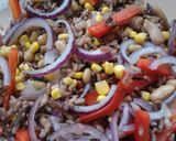 A picture of step 2 of Vickys Mixed Bean & Wild Rice Salad.
