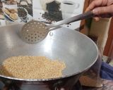 A picture of step 1 of Til ke ladoo.