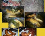 A picture of step 3 of Gorda's Cali style beer battered fish tacos.