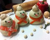 A picture of step 3 of Snowman Family.