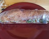 A picture of step 10 of Filet Mignon & Cilantro Banh Mi Sandwich.