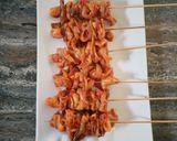 Foto langkah ke 4 dari resep Sate Jamur Panggang Teflon.