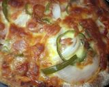 A picture of step 8 of Easy Pizza with Pancake Mix & Tofu.