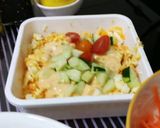A picture of step 1 of Jicama And Carrot With Eggs Croissant.