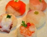 A picture of step 10 of Roly Poly Bite-Sized Temari Sushi.