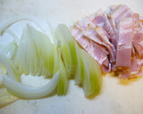 A picture of step 1 of Comforting Celery and Bacon Soup.