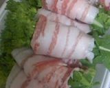 A picture of step 1 of Broccolini Pork Wraps.