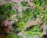 空心菜炒牛肉片的食譜步驟3照片