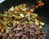 Foto langkah ke 3 dari resep Balado terong cumi asin.