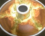 A picture of step 14 of Matcha Green Tea Marbled Chiffon Cake.