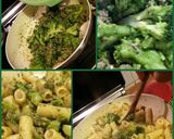 A picture of step 3 of AMIEs Maccheroni Green Pasta.