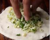 A picture of step 5 of Paneer tikka cheese burst naanza.
