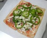 A picture of step 3 of Low Carb Aburaage Pizza Appetizer.
