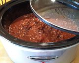 A picture of step 4 of 3 Bean Turkey Chili "veggie-free".