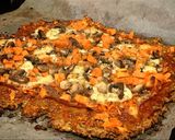 Foto del paso 8 de la receta: Base de pizza con calabacín, avena y chía