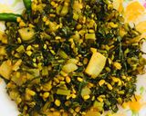 A picture of step 6 of Moong dal muli Bhujiya.
