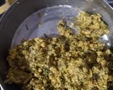 A picture of step 2 of Shepu bhaji ke pakora(Dill Leaves).