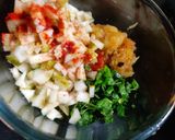 A picture of step 2 of 🍐Pear salsa with Nachos.