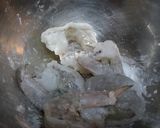A picture of step 1 of Plump Shrimp and Cheese Spring Rolls - Delicious Yakuzen Medicinal Cuisine.