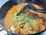 Curried sausages