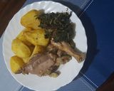 A picture of step 1 of Chicken kienyeji.