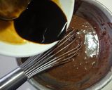 A picture of step 4 of Coffee and Chocolate Financiers.