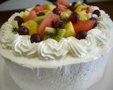 A picture of step 7 of Summer Fruit Decorated Cake.