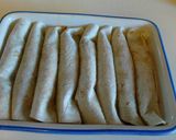 A picture of step 4 of Breakfast Enchiladas.