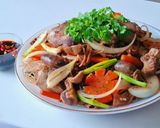 Hình bước làm 7 của món MIẾN xào lòng gà