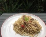 Foto langkah ke 3 dari resep Spaghetti Aglio Olio Tuna.