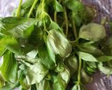 A picture of step 1 of Basil pesto macaroni.