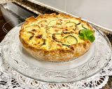 Foto del paso 16 de la receta: Pastel salado de hojaldre con calabacín, requesón y salami