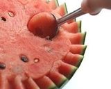 A picture of step 2 of Watermelon Fruit Punch In a Watermelon Bowl.