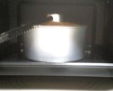 A picture of step 8 of Chiffon Cake with Kuromitsu and Kinako.