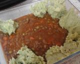 A picture of step 16 of My Peppery Veg Shepherds Pie, with Mash Potato and Broccoli Top 😀.