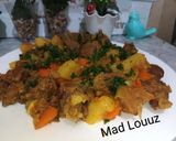 صورة لخطوة 7 من وصفة خضار مع قطع لحم 🍖🥩🍗 لذيذة جدا