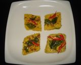 A picture of step 5 of Besan ki katli.