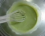 A picture of step 4 of Anko and Matcha Cream Bavarois.