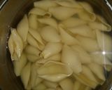 A picture of step 1 of Stuffed shells.