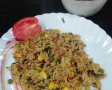A picture of step 5 of Corn Biryani.
