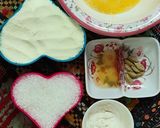 A picture of step 1 of Ras malai.