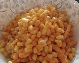 A picture of step 1 of Kurkure Corn Chat.