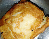A picture of step 4 of Shallow frying egg bread.