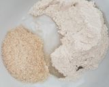 Une image de l'étape 1 de Crumble banane chocolat.