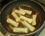 A picture of step 3 of Crispy Shrimp and Shiso Leaf Gyoza Rolls.