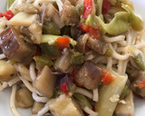 Foto del paso 3 de la receta: Noodles a "mi norma", vegetarianos, con mucha berenjena y otras verduritas