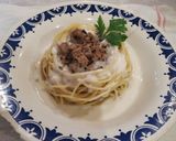 Foto del paso 10 de la receta: Spaghetti con salsa bechamel y carne molida