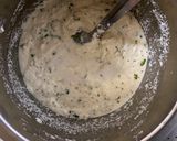 A picture of step 3 of Rava idli.