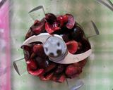 Foto langkah ke 9 dari resep Puding Lapis Cherry Bunga Telang Longan.
